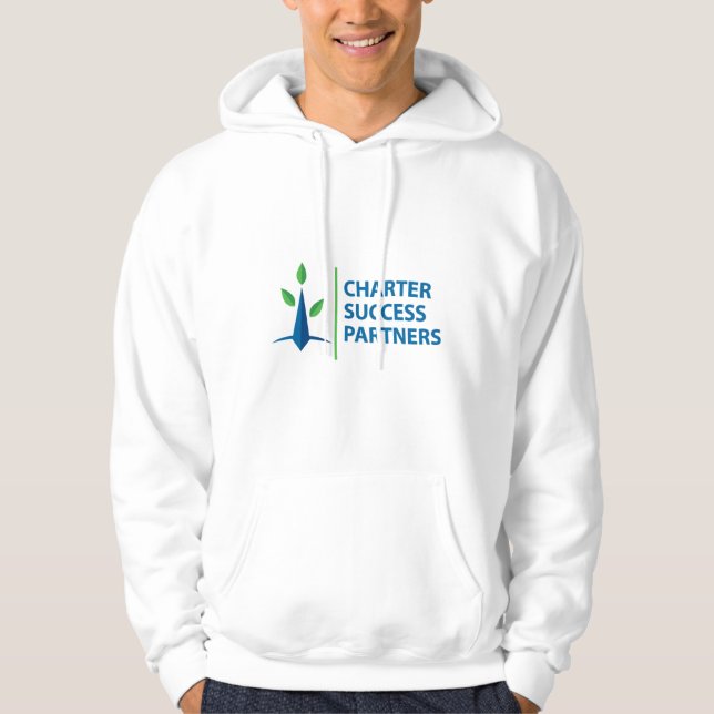 Herr, CSP-träd med staplade namnlogotyp Hoodie (Framsida)