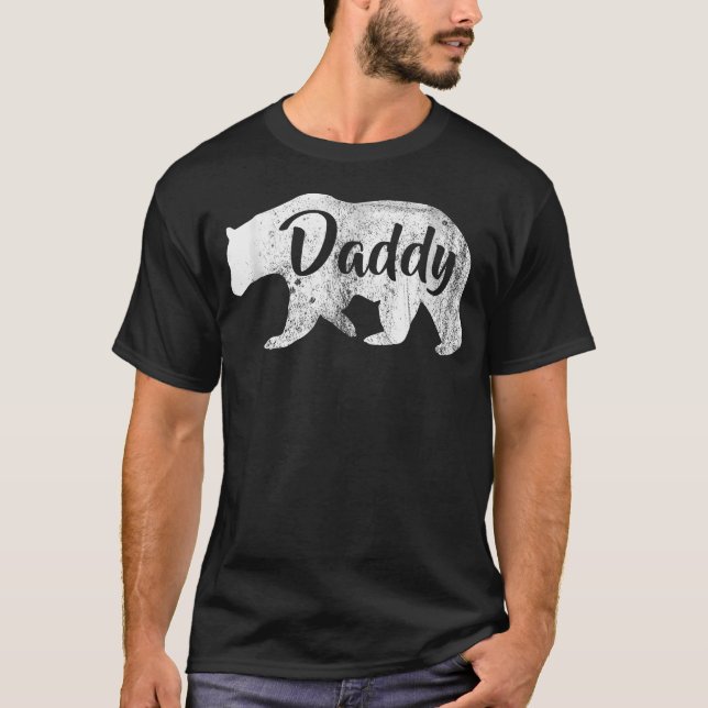Herr Daddy Bear Awesome T Shirt (Framsida)