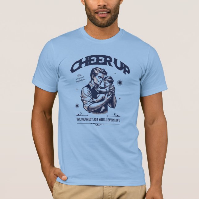 HERR DADDY GLÄDJE-UPP KJORTEL T-SHIRT  (Framsida)