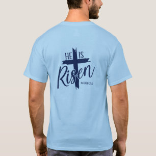 Herr- & Dam-T-Shirt Han Är Uppstånden T Shirt