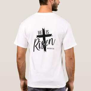 Herr- & Dam-T-Shirt Han Är Uppstånden T Shirt