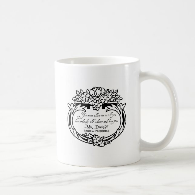 Herr Darcy älskar och beundrar Kaffemugg (Höger)