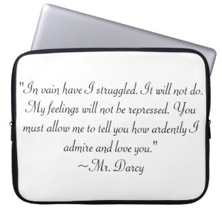 Herr Darcy citationstecken Laptop Sleeve