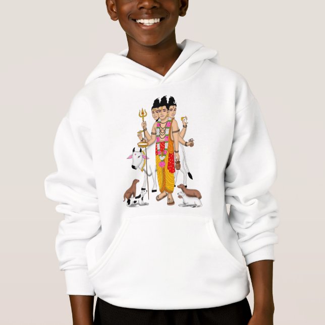 Herr Dattatreya Hoodie T Shirt (Framsida)