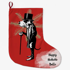 Herr Deutsche Dogge Stor Julstrumpa