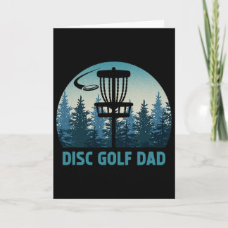 Herr Disc Golf Pappa Vintage Fars Dag Frisbee Gå Kort