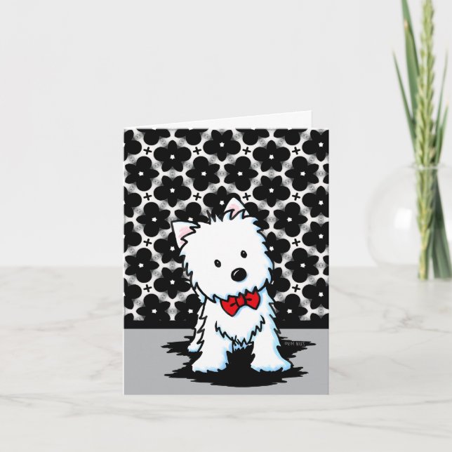 Herr Divine Westie Blank Not Kort (Framsida)