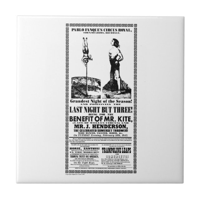 Herr drakeaffisch på en belägga med tegel kakelplatta (Framsidan)