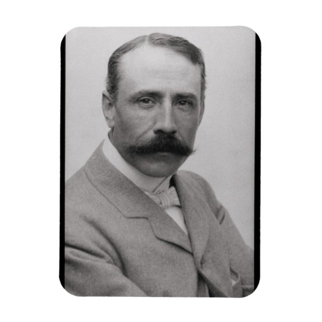 Herr Edward Elgar (nr 1857-1934) (foto) Magnet (Vertikal)