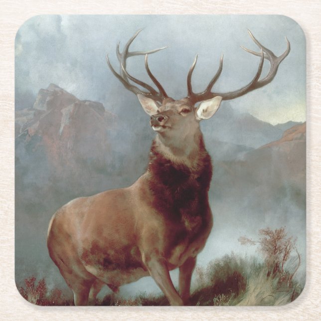 Herr Edwin Landseer | Glenmonark 1851 Underlägg Papper Kvadrat (Framsidan)
