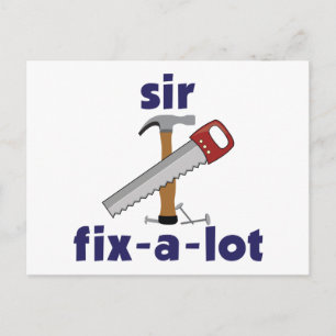 Herr Fix-A-Lot Vykort