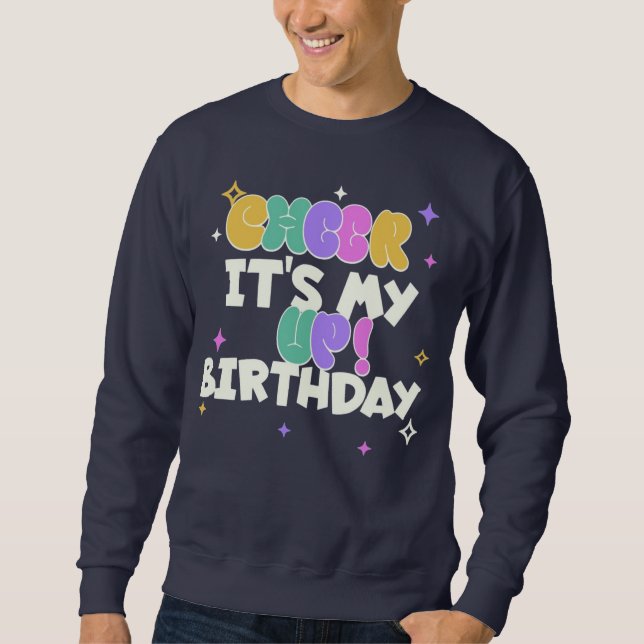 HERR FÖDELSEDAGSUPPMUNTRANDE SWEATSHIRT  (Framsida)