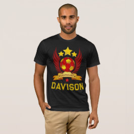 Herr Fotboll Namn Nummer Sportiga Gåvor T Shirt