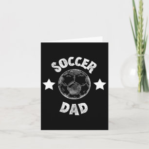 Herr Fotboll Pappa Familj Fotbollslag Spelare Spor Kort