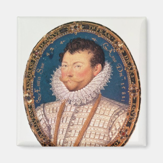 Herr Francis Drake, 1581 Magnet (Framsidan)