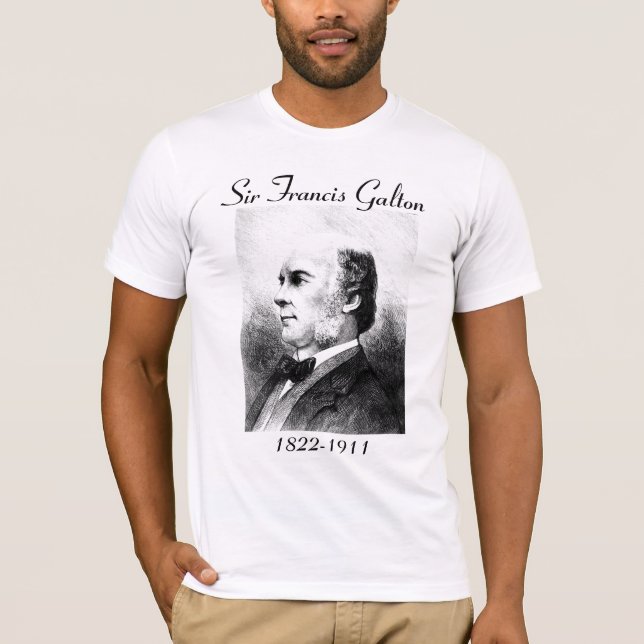 Herr Francis Galton #2 - med citationstecken T-shirt (Framsida)