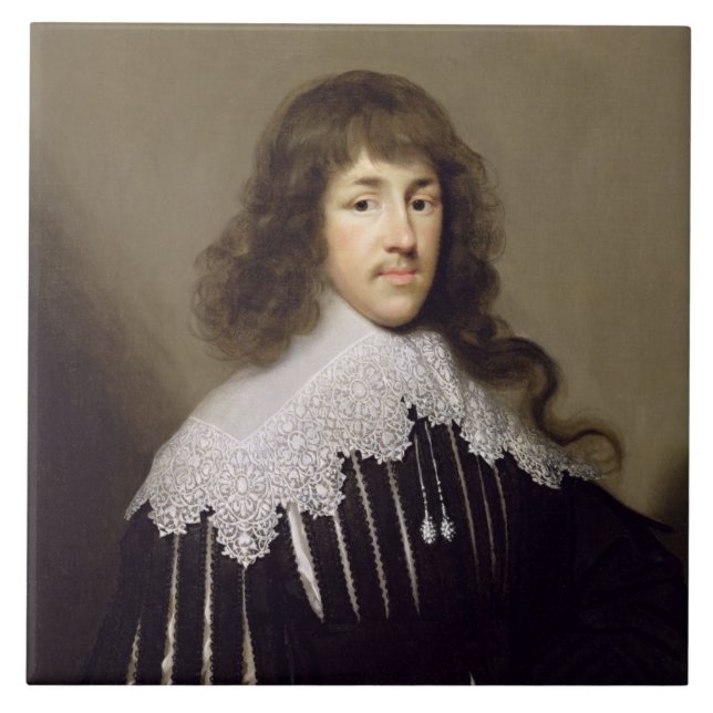 Herr Francis Godolphin, 1633 (olja på kanfas) Kakelplatta (Framsidan)