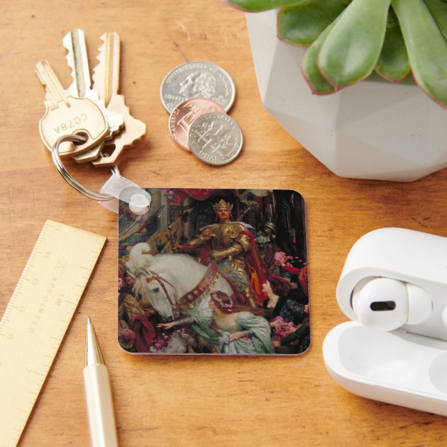 Herr Frank Bernard Dicksee, två Krona Nyckelring (Skrivbord)