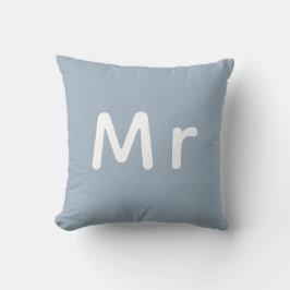 Herr & Fru Bröllopsmonogram Kudde