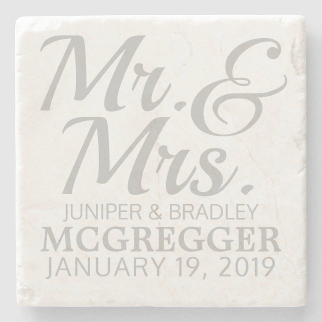 Herr & Fru Coasters Stenunderlägg (Framsidan)