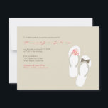 Herr & Fru Flip Flops Bröllopsfest på stranden Kor Inbjudningar<br><div class="desc">Designad av fat*fa*tin. Lätt att anpassa med din egen text,  foto eller bild. För specialbeställningar,  vänligen kontakta fat*fa*tin direkt. Anpassade priser gäller.</div>