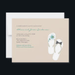 Herr & Fru Flip Flops Bröllopsfest på stranden Kor Inbjudningar<br><div class="desc">Designad av fat*fa*tin. Lätt att anpassa med din egen text,  foto eller bild. För anpassade förfrågningar,  vänligen kontakta fat*fa*tin direkt. Avgifter för anpassning tillkommer.</div>