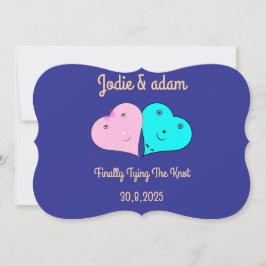 herr & fru hjärtan  inbjudningar