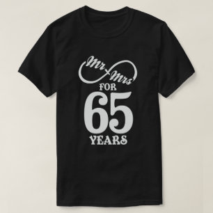 Herr & Fru i 65 år 65-års bröllopsdag T Shirt