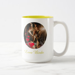 Herr Fru Kärleksfåglar Foto Kaffe/Te Mugg