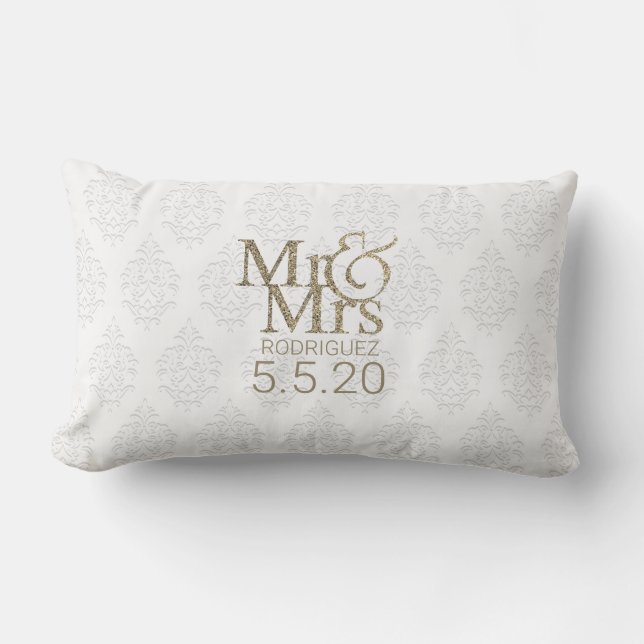 Herr & Fru Kungligt Sagoberättande Lumbarkudde (Framsida)