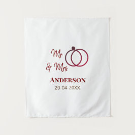 Herr & Fru lägg familjen namn datum år bröllopsgåv