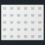 Herr & Fru lägg familjen namn datum år bröllopspre Presentpapper<br><div class="desc">design</div>