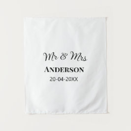 Herr & Fru lägg familjenamn datum år bröllopsgåva 