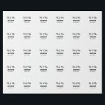 Herr & Fru lägg familjenamn datum år bröllopsgåva  Presentpapper<br><div class="desc">design</div>