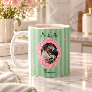 Herr & Fru Nyförlovade Foto Kaffemugg