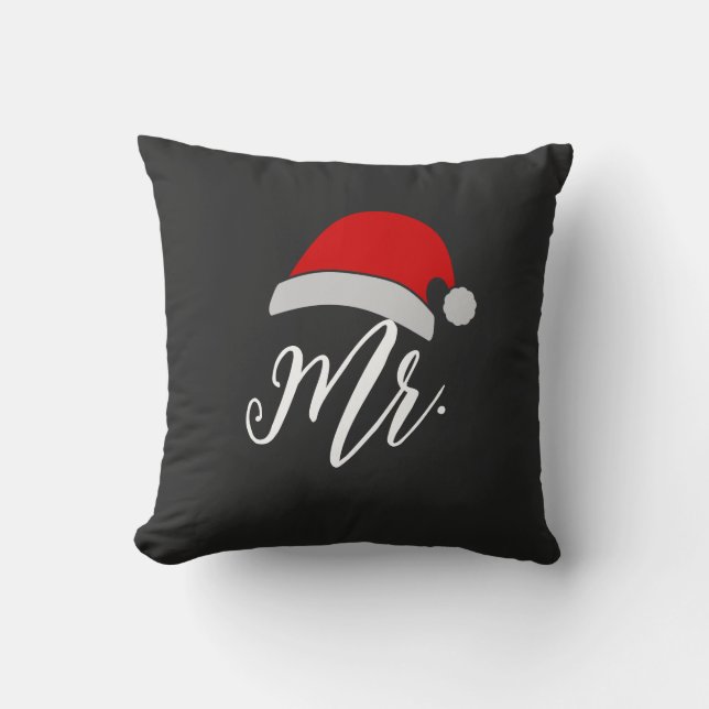 Herr Fru Santa Kudde | Julpresent till par (Framsida)