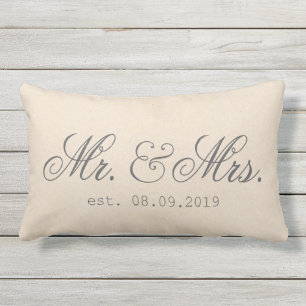 Herr&fru Texturerad Elegant av bomullstillverkning Lumbarkudde