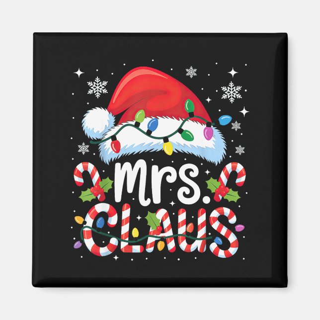 Herr Fru Tomte Par Matchande Illustration Magnet (Framsidan)