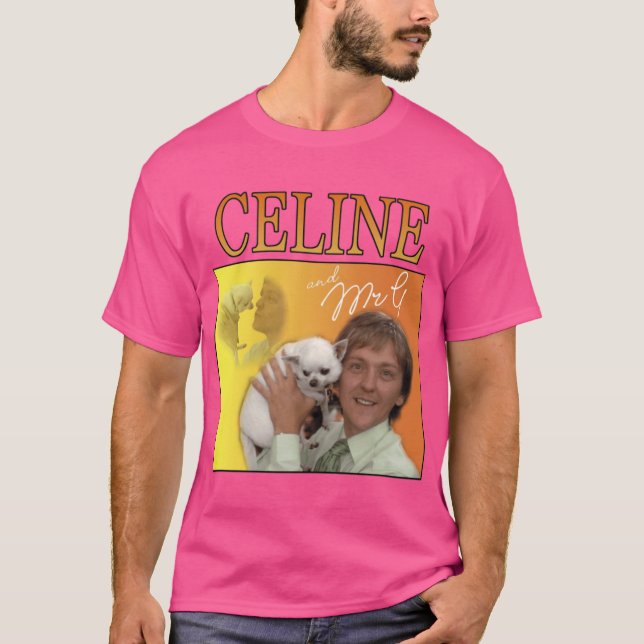 Herr G Celine rolig familjevän T Shirt (Framsida)
