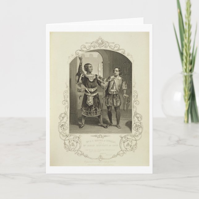 Herr G.V. Brooke som Othello och James Bennett som Kort (Framsida)