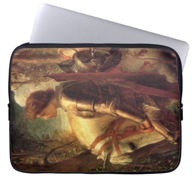 Herr Galahad (av George Frederick Watts) Laptop Fodral (Framsidan)