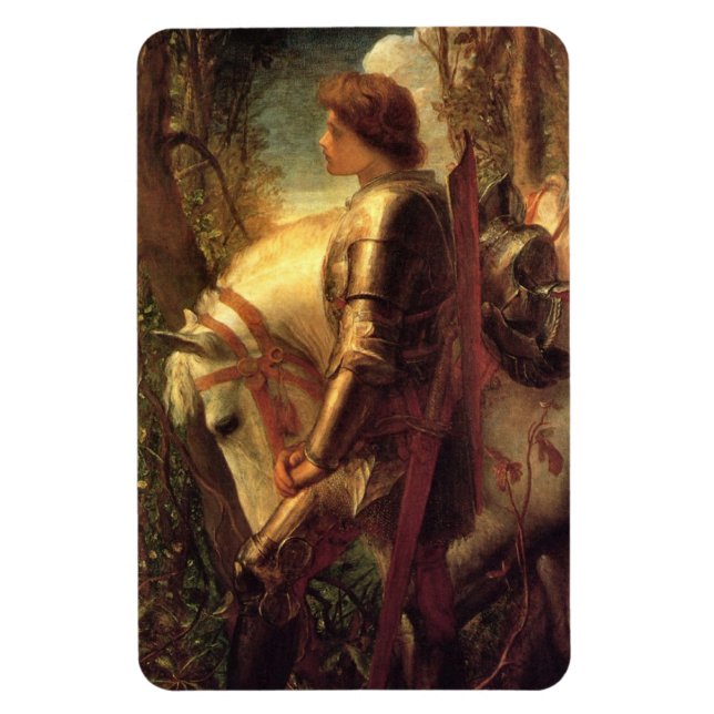 Herr Galahad (av George Frederick Watts) Magnet (Vertikal)
