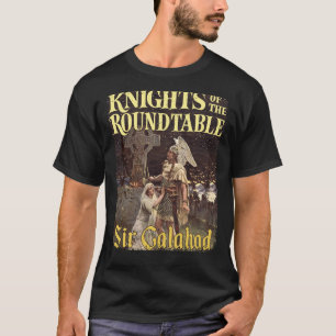 Herr Galahad Knight runt Bord Medieval Li T Shirt