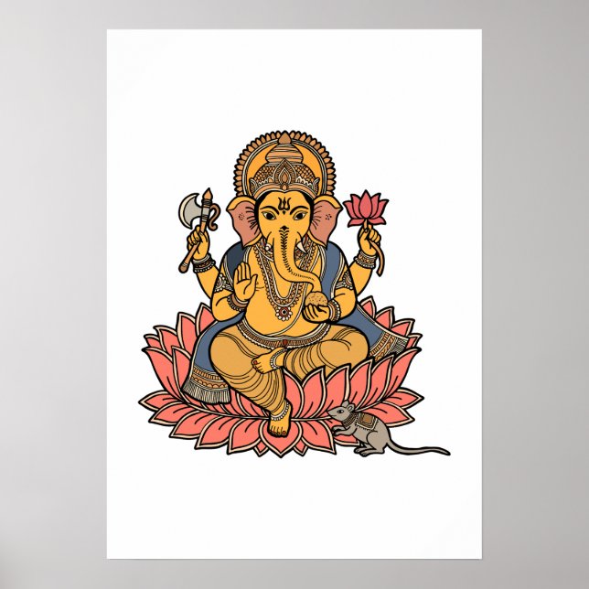Herr Ganesh Poster (Framsidan)