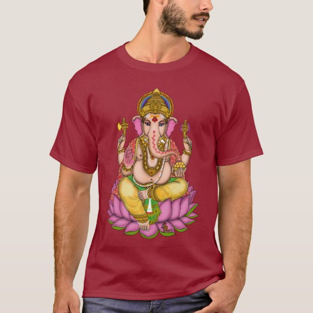 Herr Ganesha T-Shirts (Framsida)