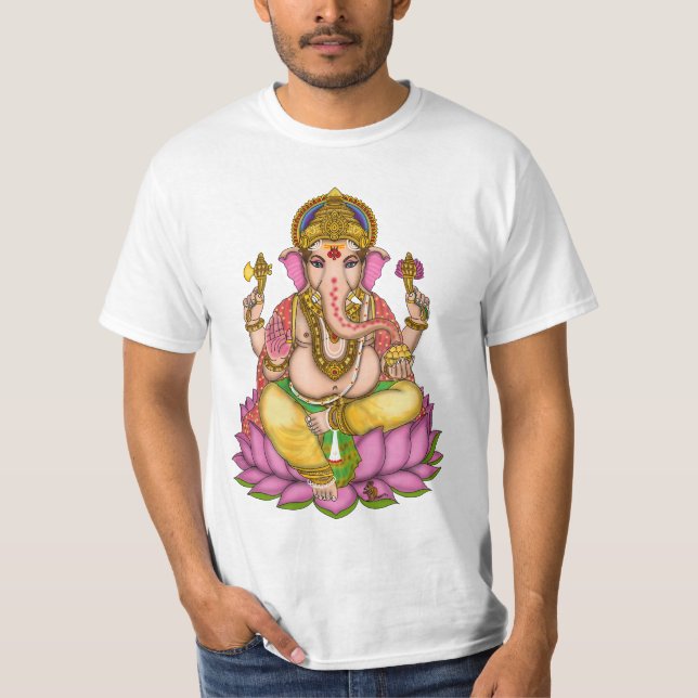 Herr Ganesha T-Shirts (Framsida)