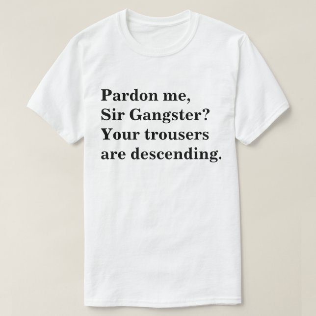 Herr Gangster Shirt Tee (Design framsida)