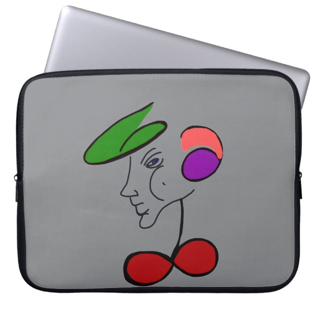 Herr gentlemans laptopsleeve laptop fodral (Framsidan)