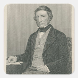 Herr George Cornewall Lewis Fyrkantigt Klistermärke