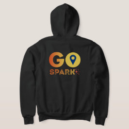 Herr GoSpark dragkedja hoodie T Shirt